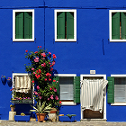Burano : façade bleue